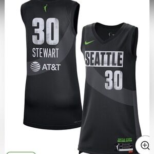 Nike Seattle Storm Black and Green Jersey